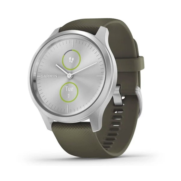 Garmin vívomove style smartwatch plata 42mm amoled con correa silicona verde Garmin vívomove style smartwatch plata 42mm amoled con correa silicona verde