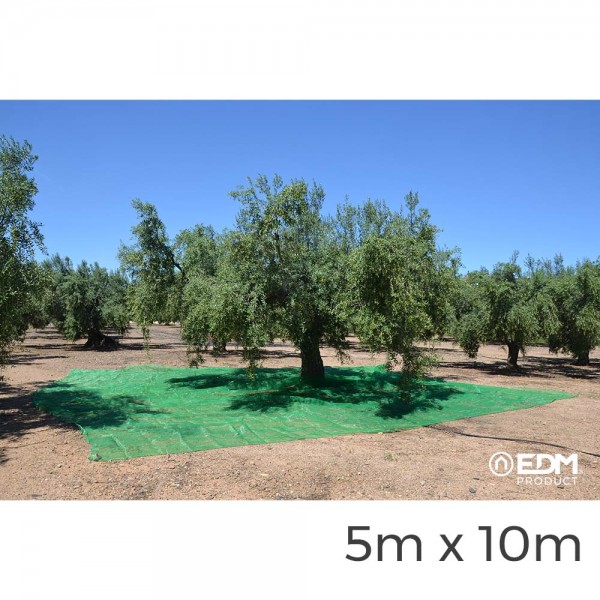 Manto para recolecta de frutos 5x10m color verde