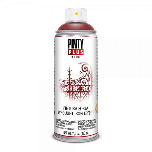 Pintura en spray pintyplus tech pintura forja 520cc rojo fj825