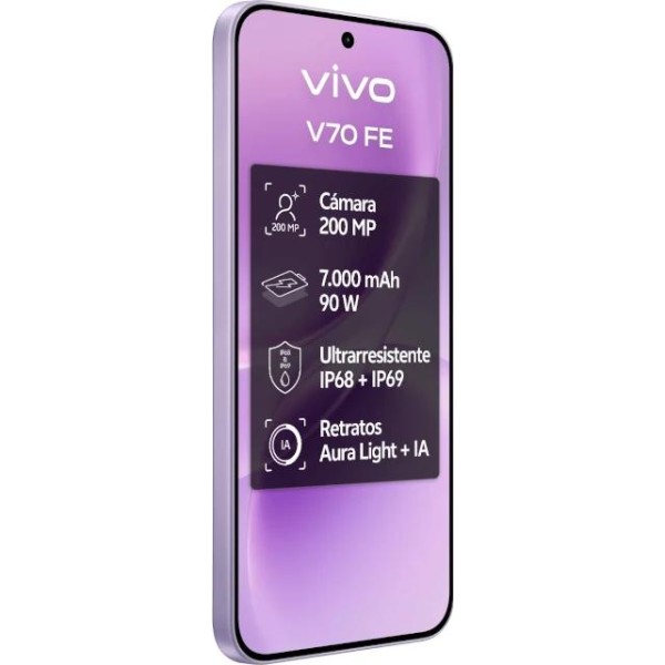 Vivo v70 fe 8gb 256gb bundle ch90w+ buds3 purple