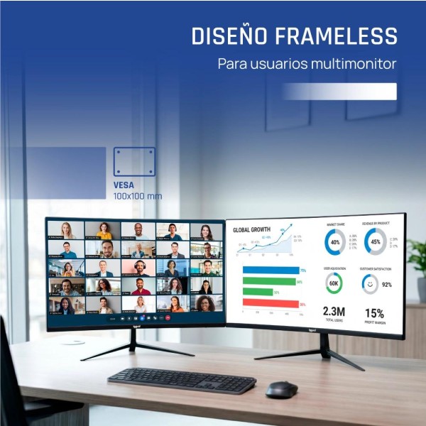 Iggual monitor 27" ips 1ms fhd 120hz vga hdmi mm