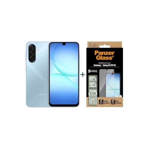 Samsung galaxy a17 128gb 4gb azul +prot panzerglas