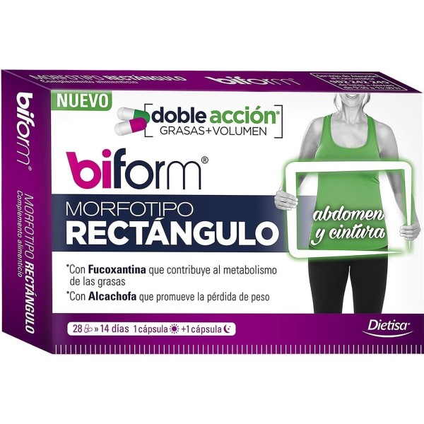 Biform Morfotipo Rectángulo Control de Peso y Volumen Abdominal 28 Cápsulas